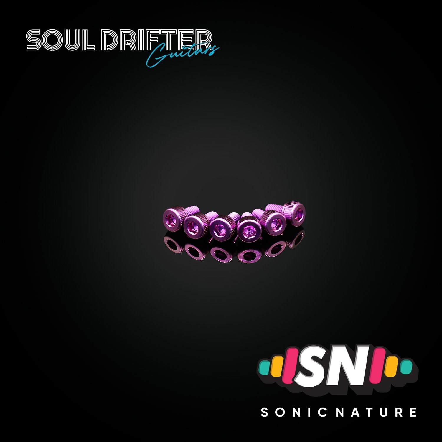 Sonic Nature GR5 Titanium Saddle Screws for GE1996T - Purple