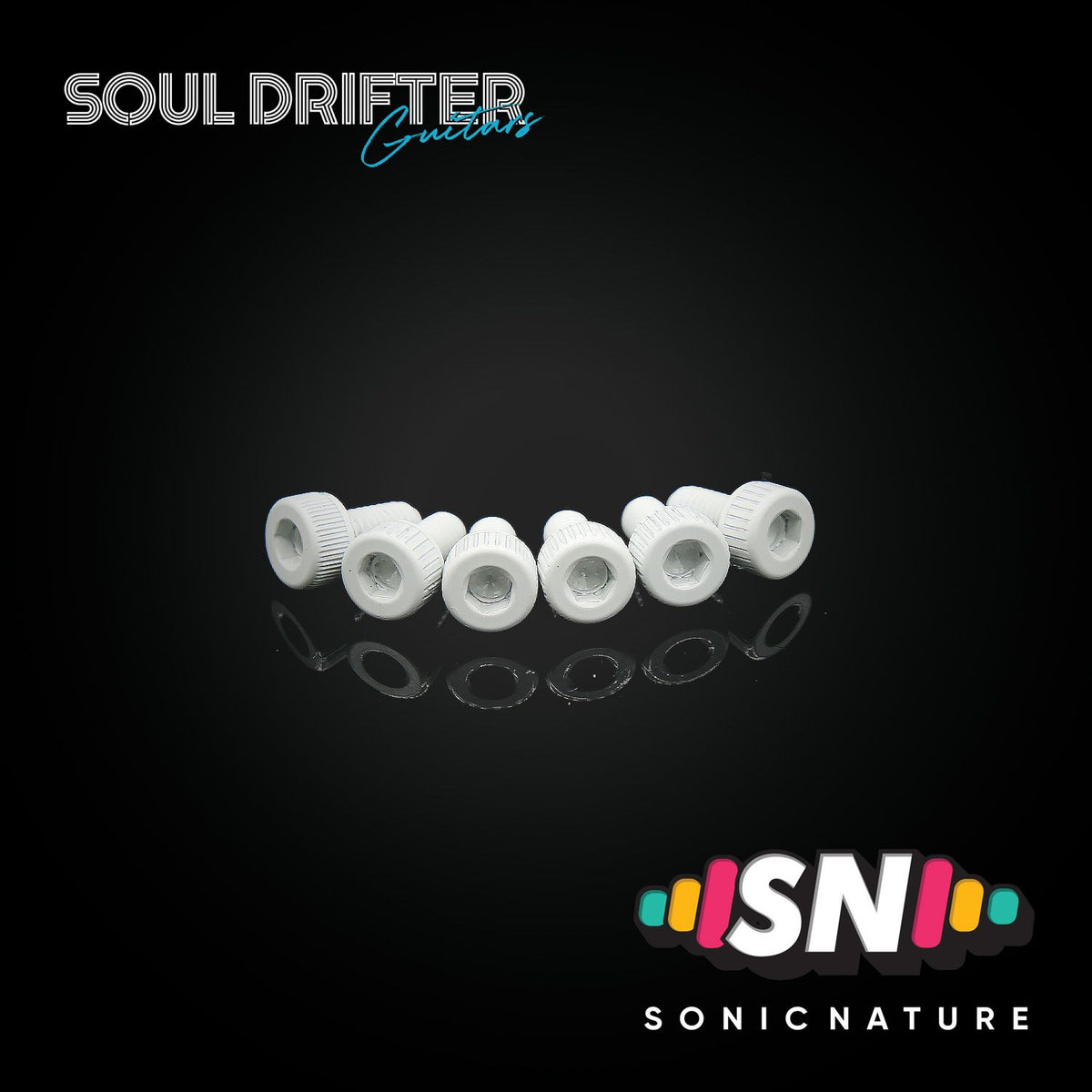 Sonic Nature GR5 Titanium Saddle Screws for GE1996T - White