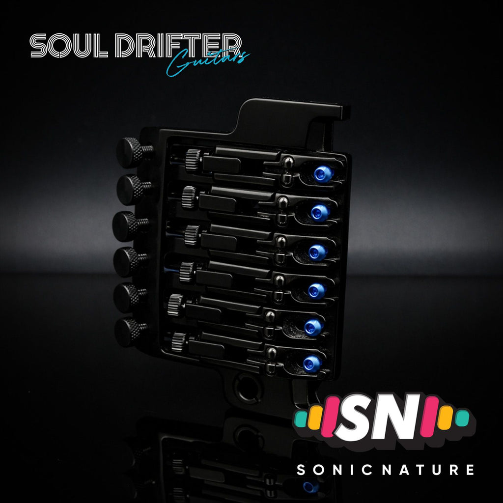 Sonic Nature GR5 Titanium Saddle Screws for Ibanez Edge - Blue