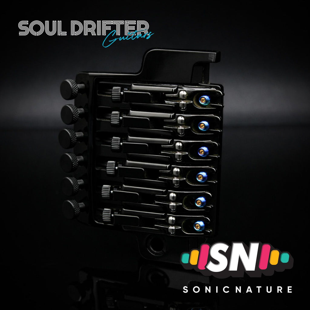 Sonic Nature GR5 Titanium Saddle Screws for Ibanez Edge - Blue Flame