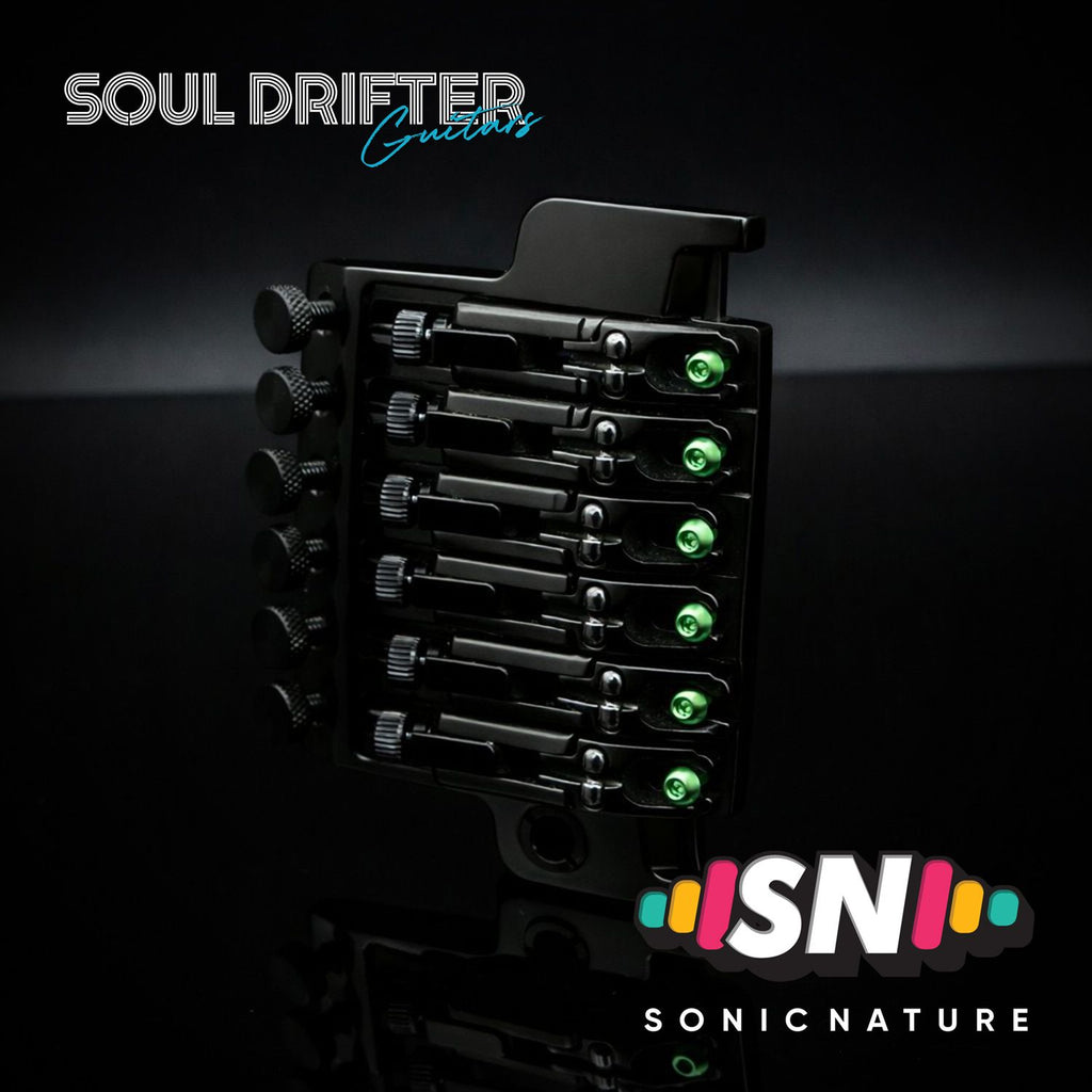 Sonic Nature GR5 Titanium Saddle Screws for Ibanez Edge - Green