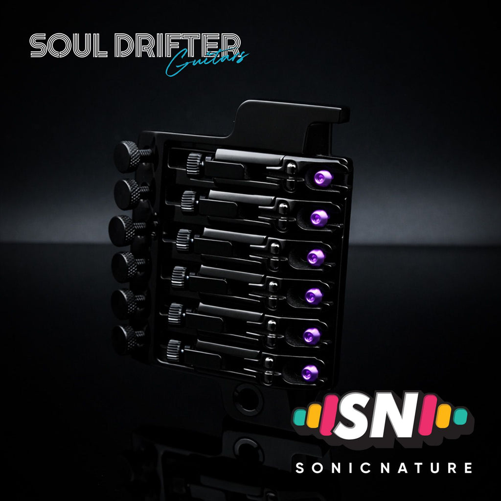 Sonic Nature GR5 Titanium Saddle Screws for Ibanez Edge - Purple