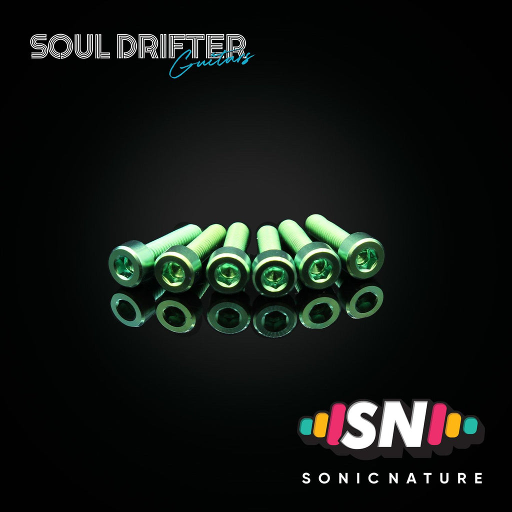 Sonic Nature GR5 Titanium Saddle Screws for VT1 - Green