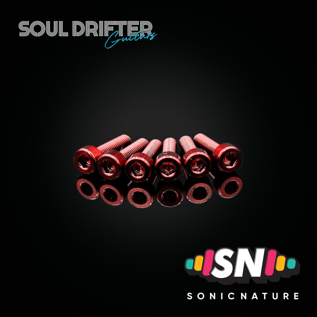 Sonic Nature GR5 Titanium Saddle Screws for VT1 - Red