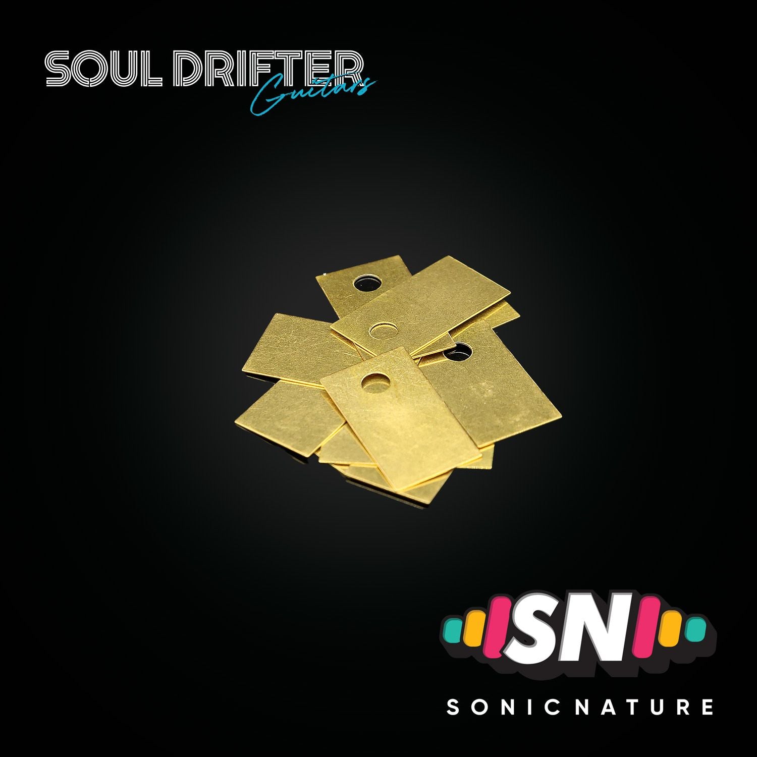 Sonic Nature GR5 Titanium Saddle Shims - Set of 10 - Gold