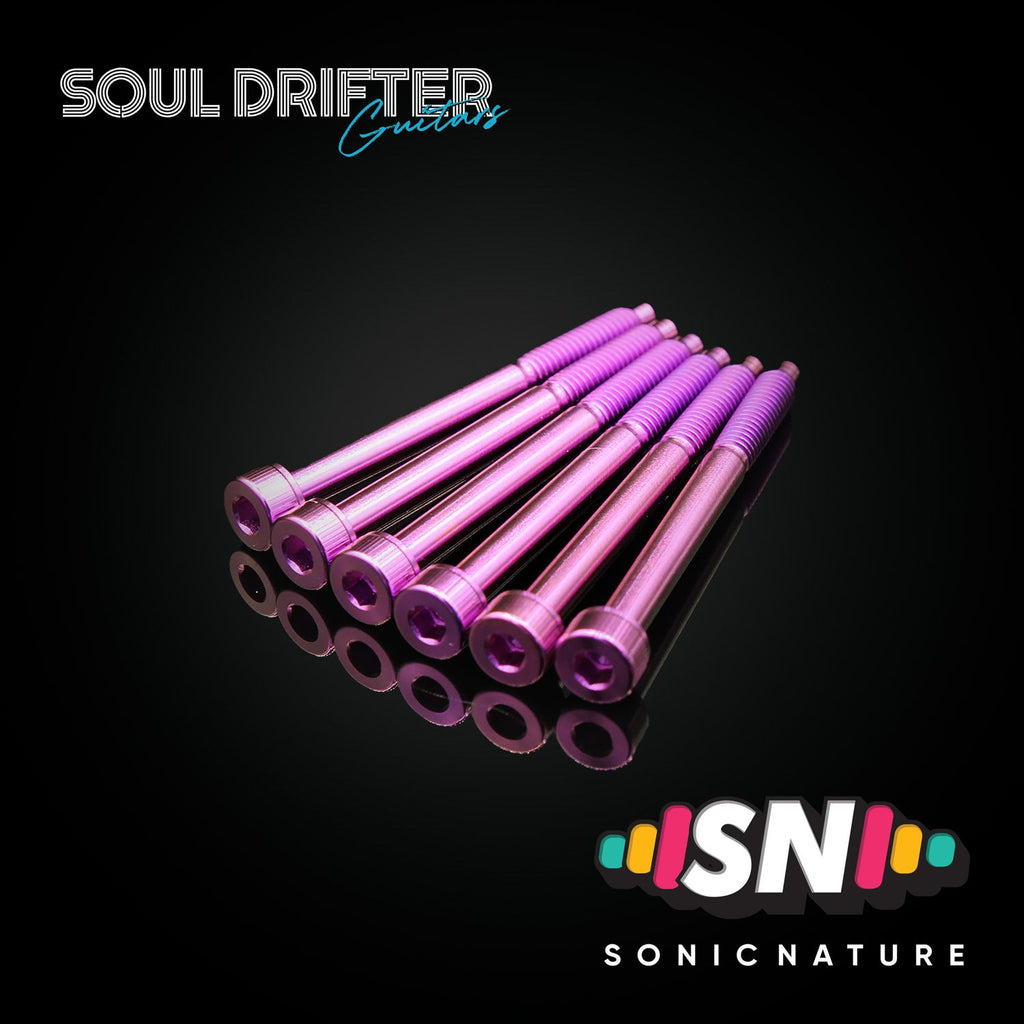 Sonic Nature GR5 Titanium String Lock Screws for GE1996T - Purple