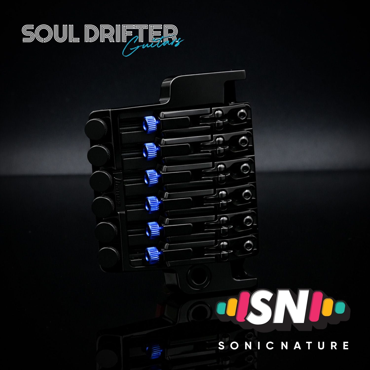 Sonic Nature GR5 Titanium String Lock Screws for Ibanez Edge - Blue