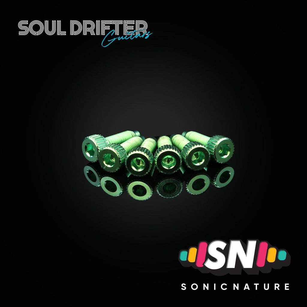 Sonic Nature GR5 Titanium String Lock Screws for Ibanez Edge - Green