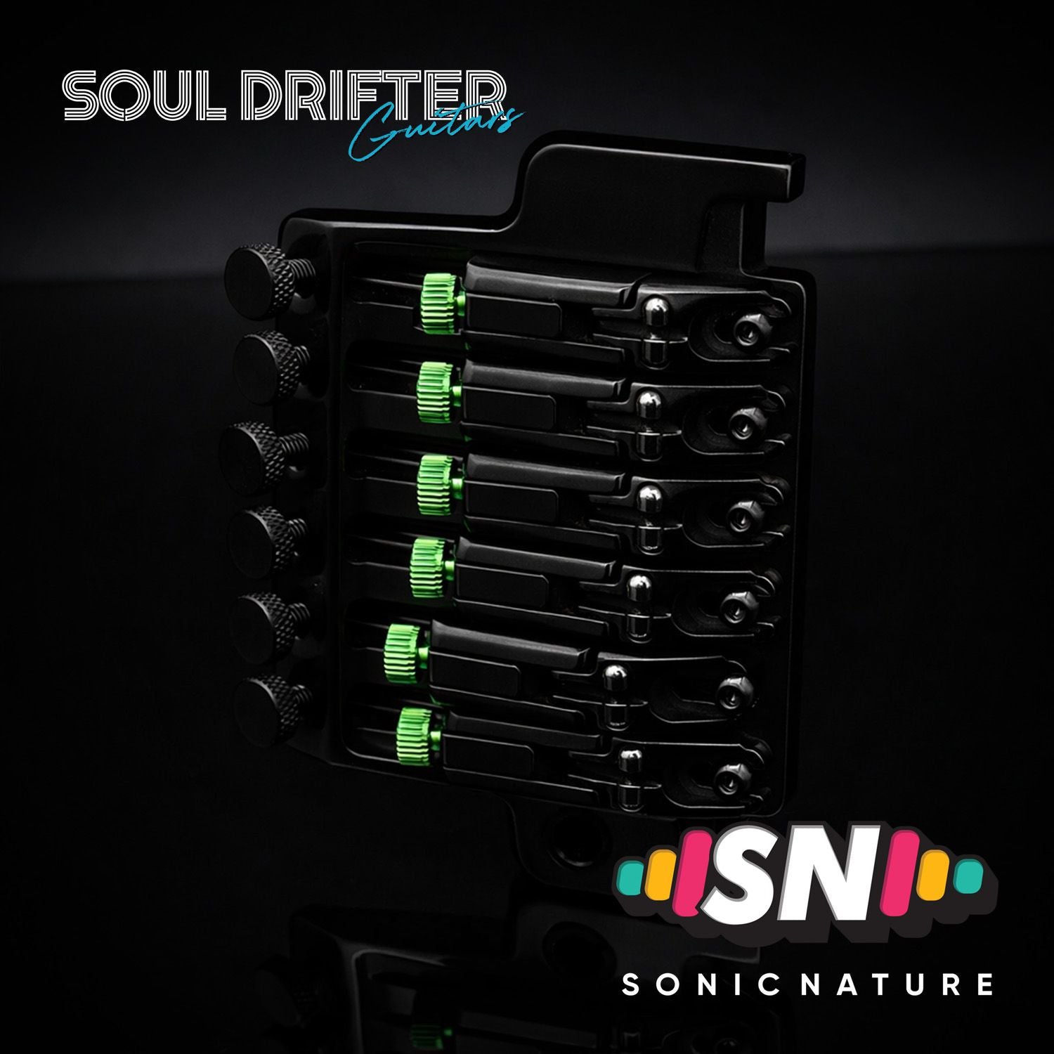 Sonic Nature GR5 Titanium String Lock Screws for Ibanez Edge - Green