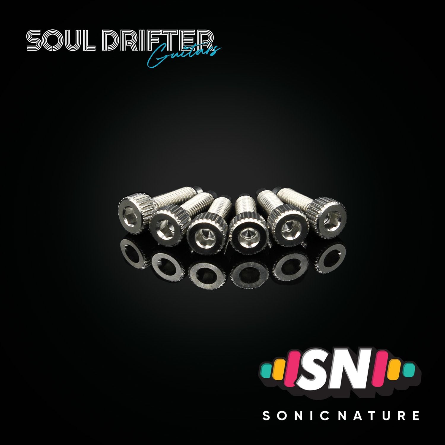 Sonic Nature GR5 Titanium String Lock Screws for Ibanez Edge - Natural