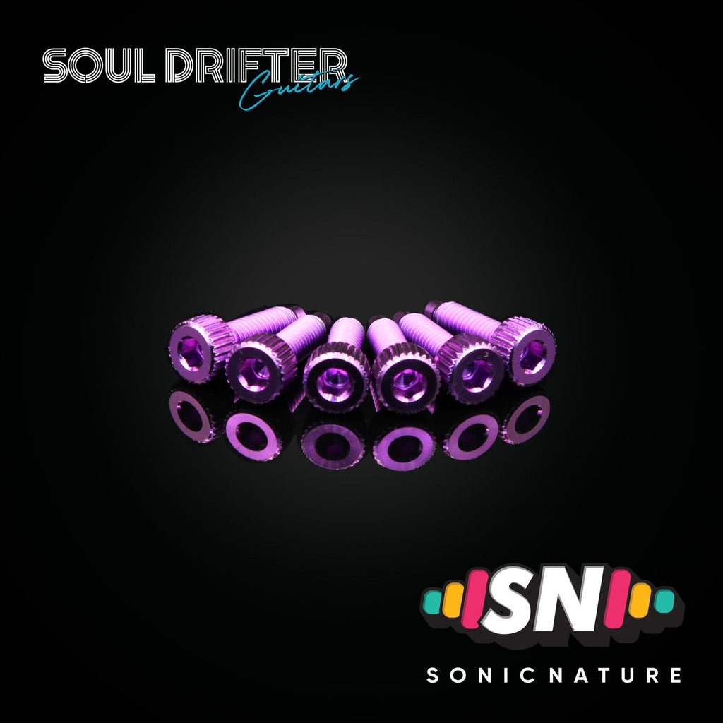Sonic Nature GR5 Titanium String Lock Screws for Ibanez Edge - Purple