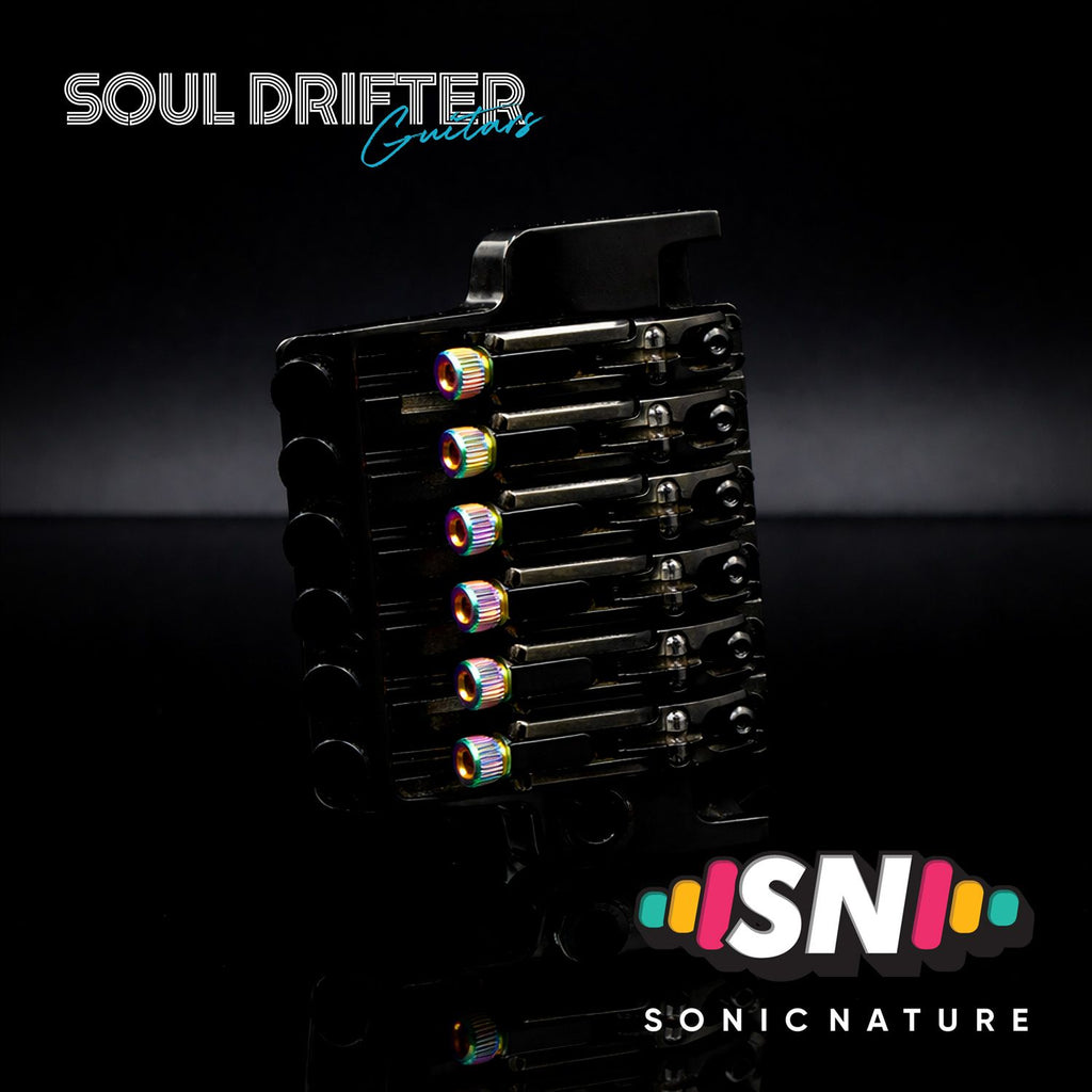Sonic Nature GR5 Titanium String Lock Screws for Ibanez Edge - Rainbow