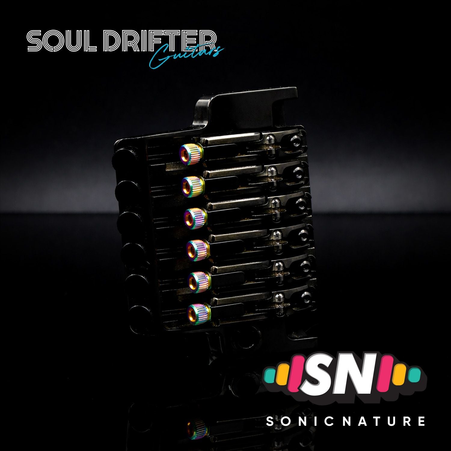 Sonic Nature GR5 Titanium String Lock Screws for Ibanez Edge - Rainbow