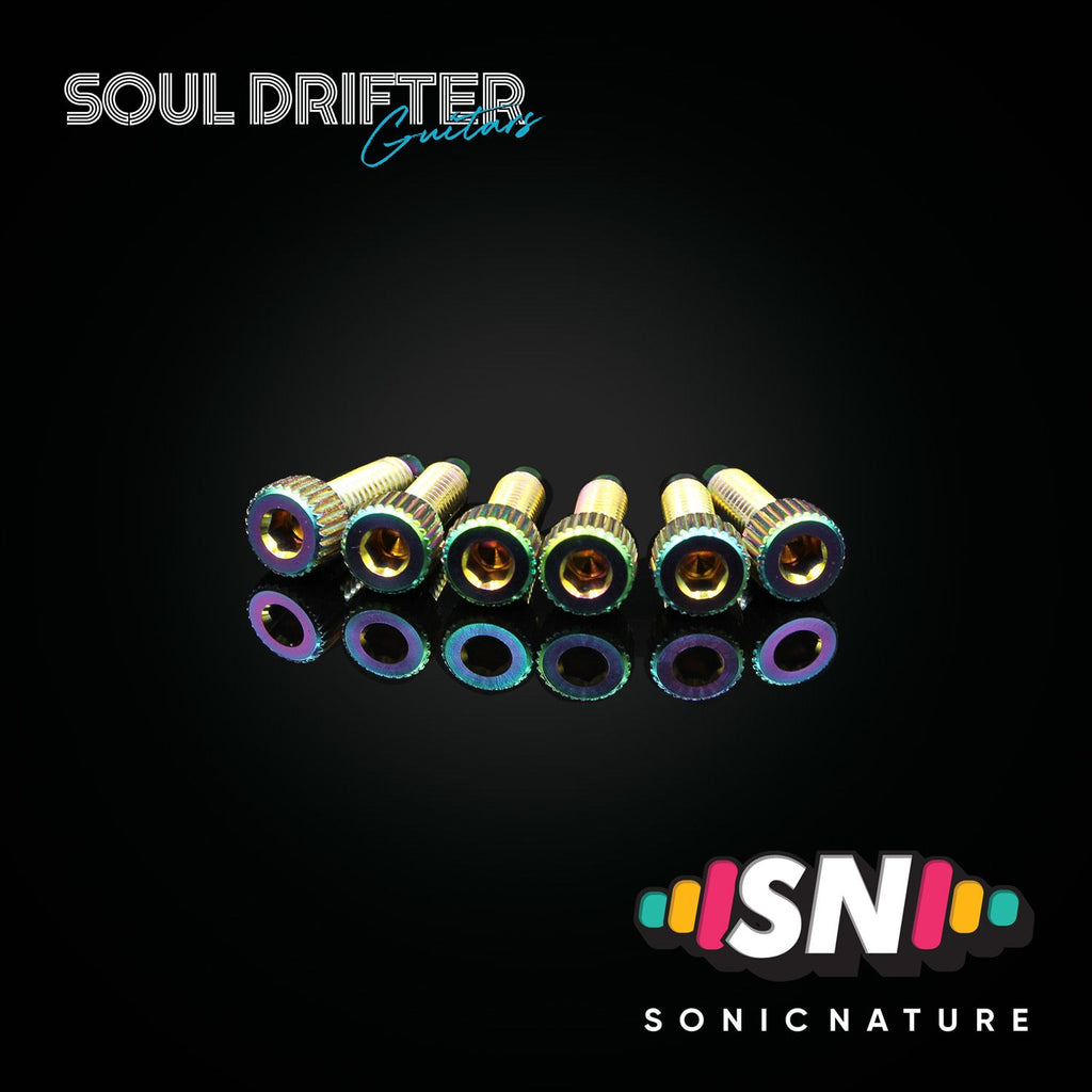 Sonic Nature GR5 Titanium String Lock Screws for Ibanez Edge - Rainbow
