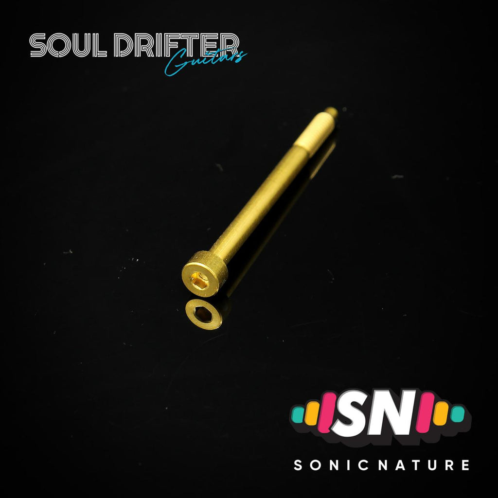 Sonic Nature GR5 Titanium XL String Lock Screws for D Tuners / Longer Applications - Gold