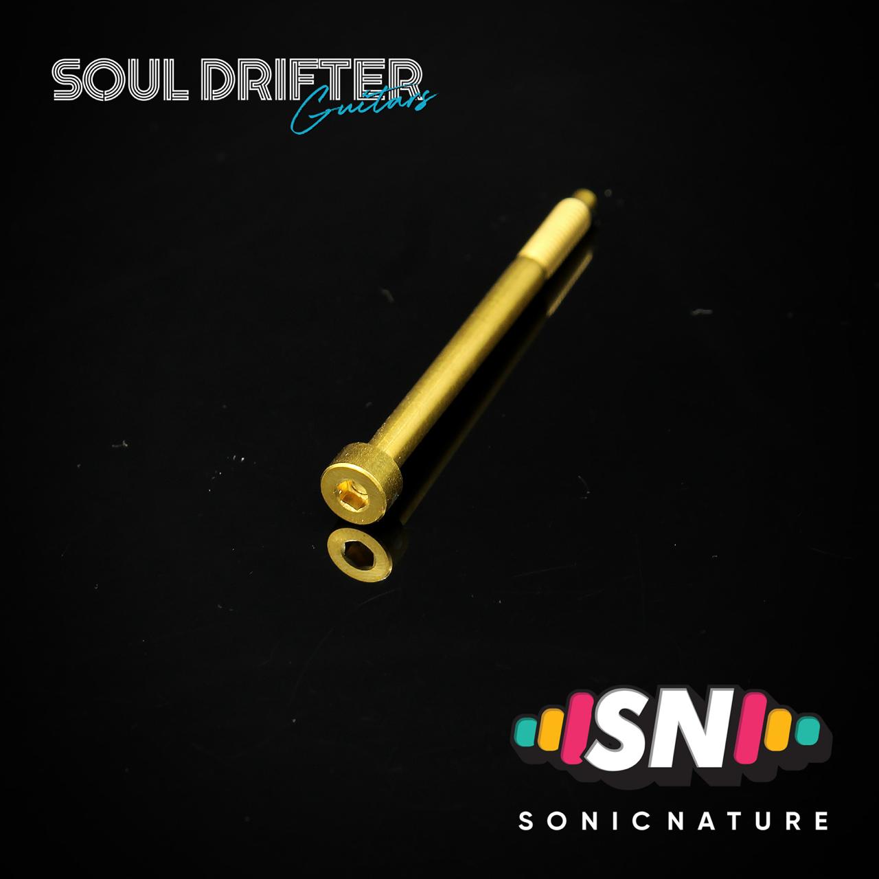 Sonic Nature GR5 Titanium XL String Lock Screws for D Tuners / Longer Applications - Gold