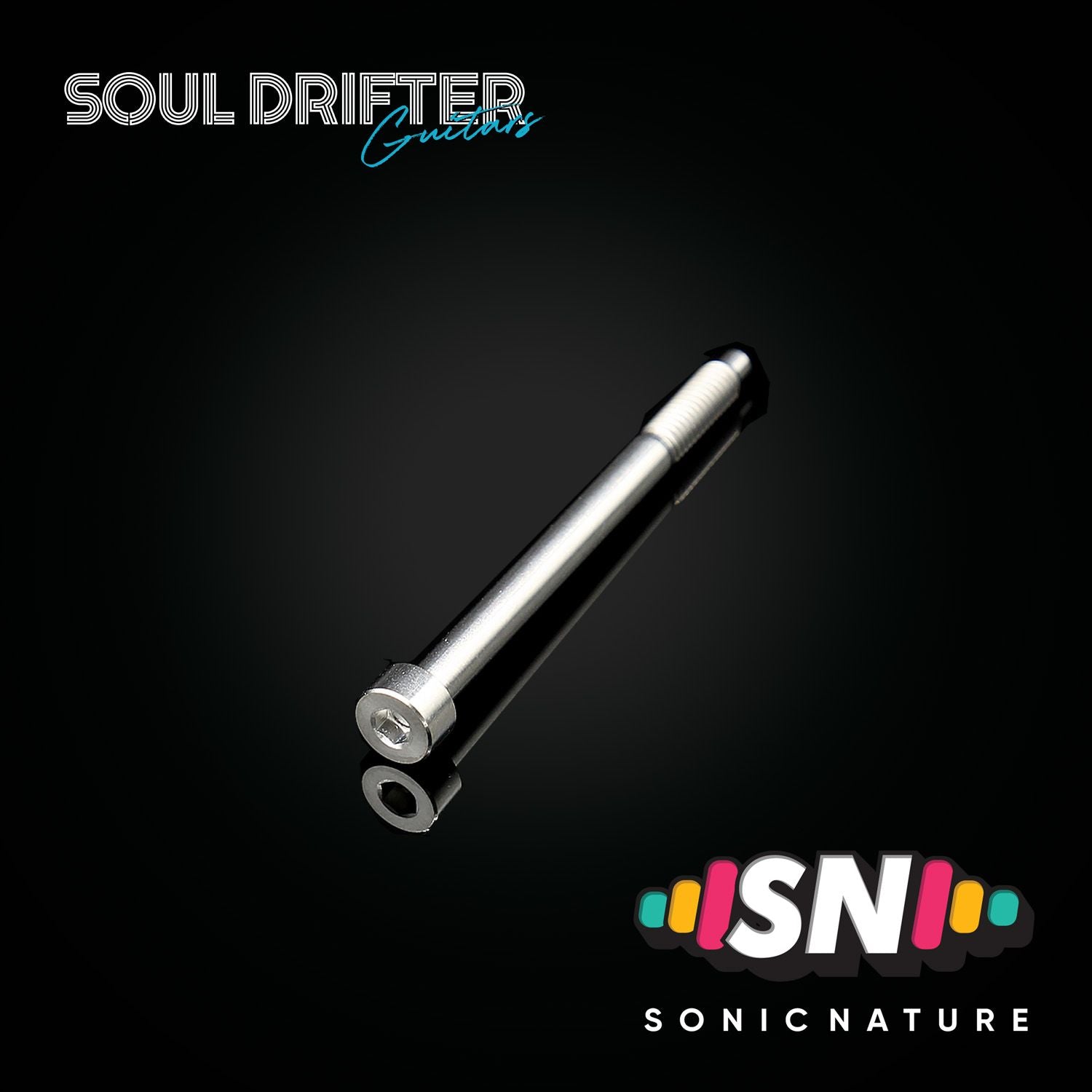 Sonic Nature GR5 Titanium XL String Lock Screws for D Tuners / Longer Applications - Natural