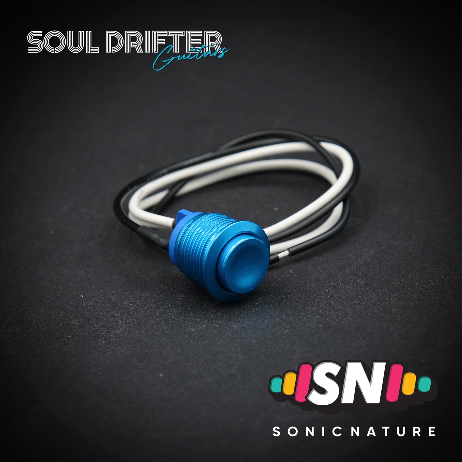 Sonic Nature Momentary Guitar Kill Switch 16MM - Blue