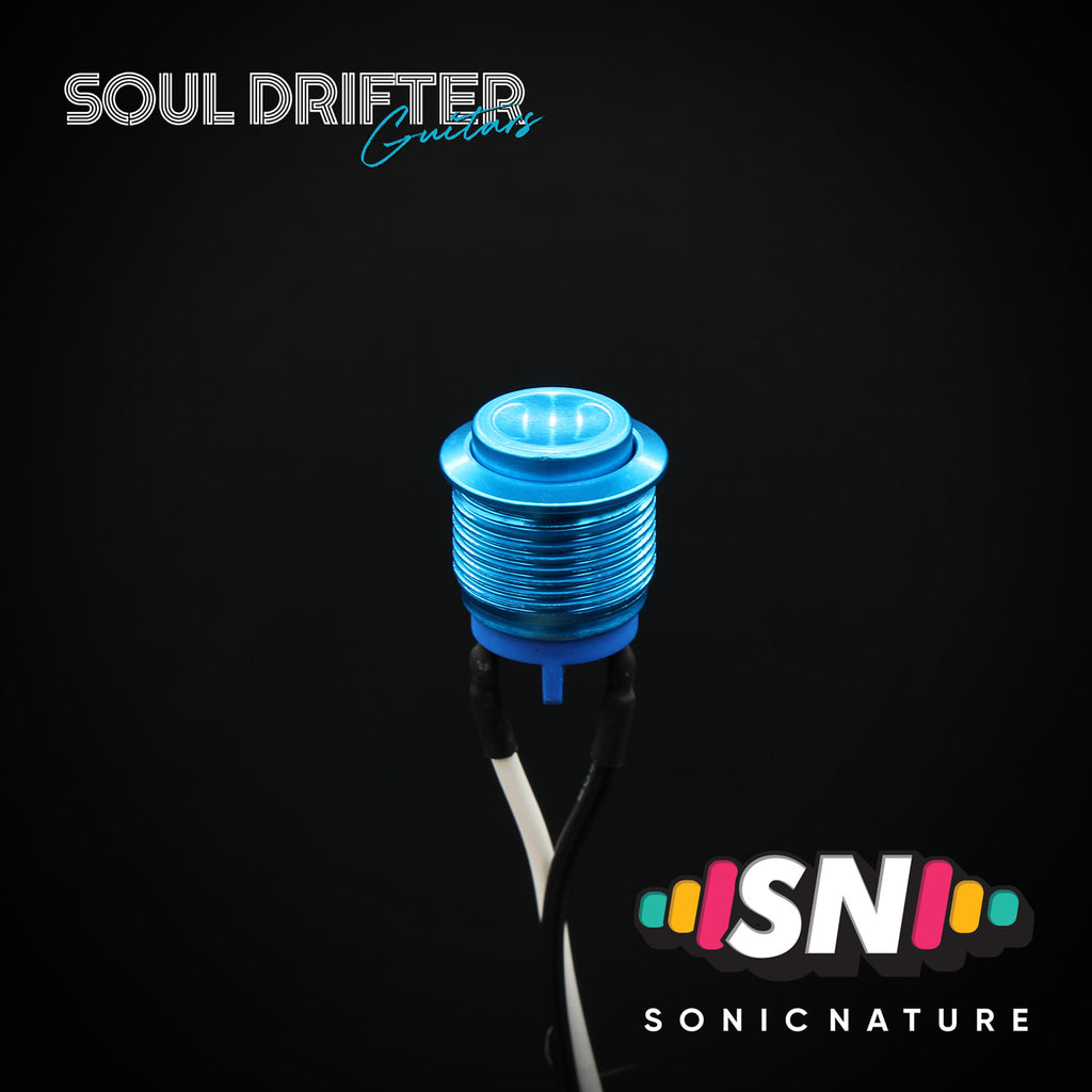Sonic Nature Momentary Guitar Kill Switch 16MM - Blue
