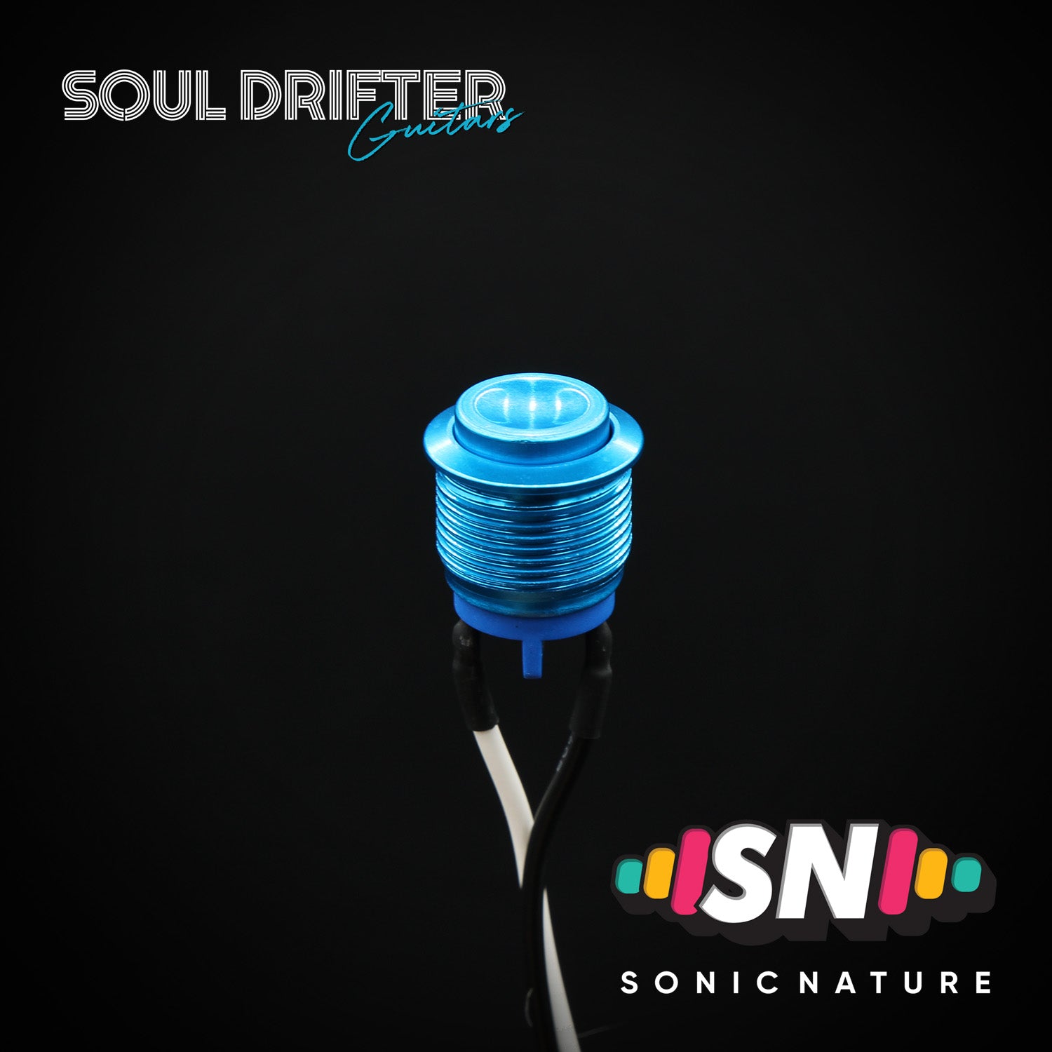Sonic Nature Momentary Guitar Kill Switch 16MM - Blue