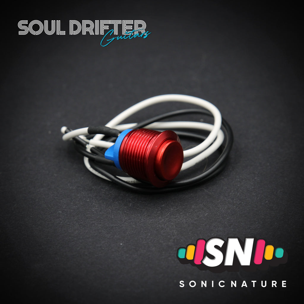 Sonic Nature Momentary Guitar Kill Switch 16MM - Red