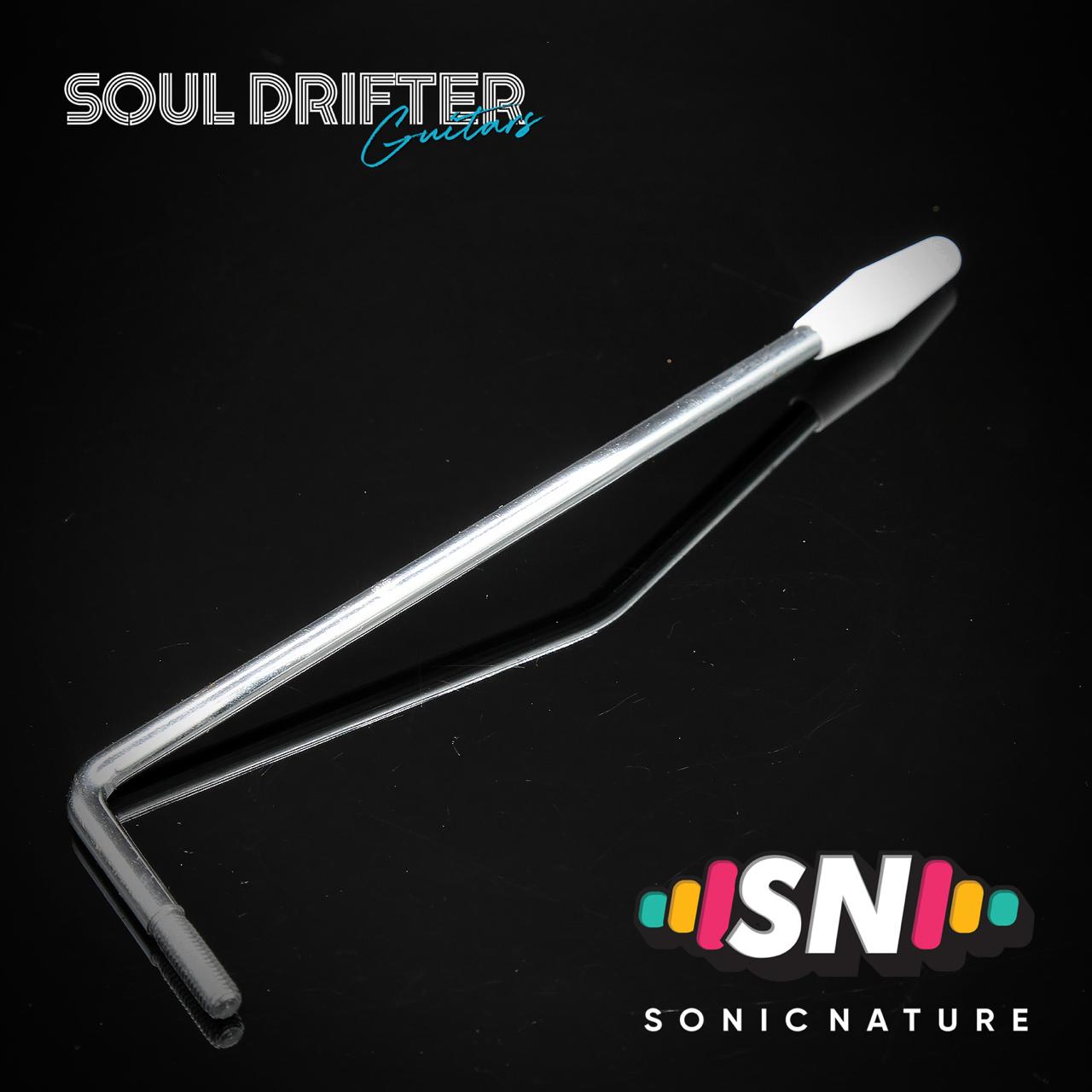 Sonic Nature Strat Style Tremolo Arm 5mm - Chrome (White Tip)