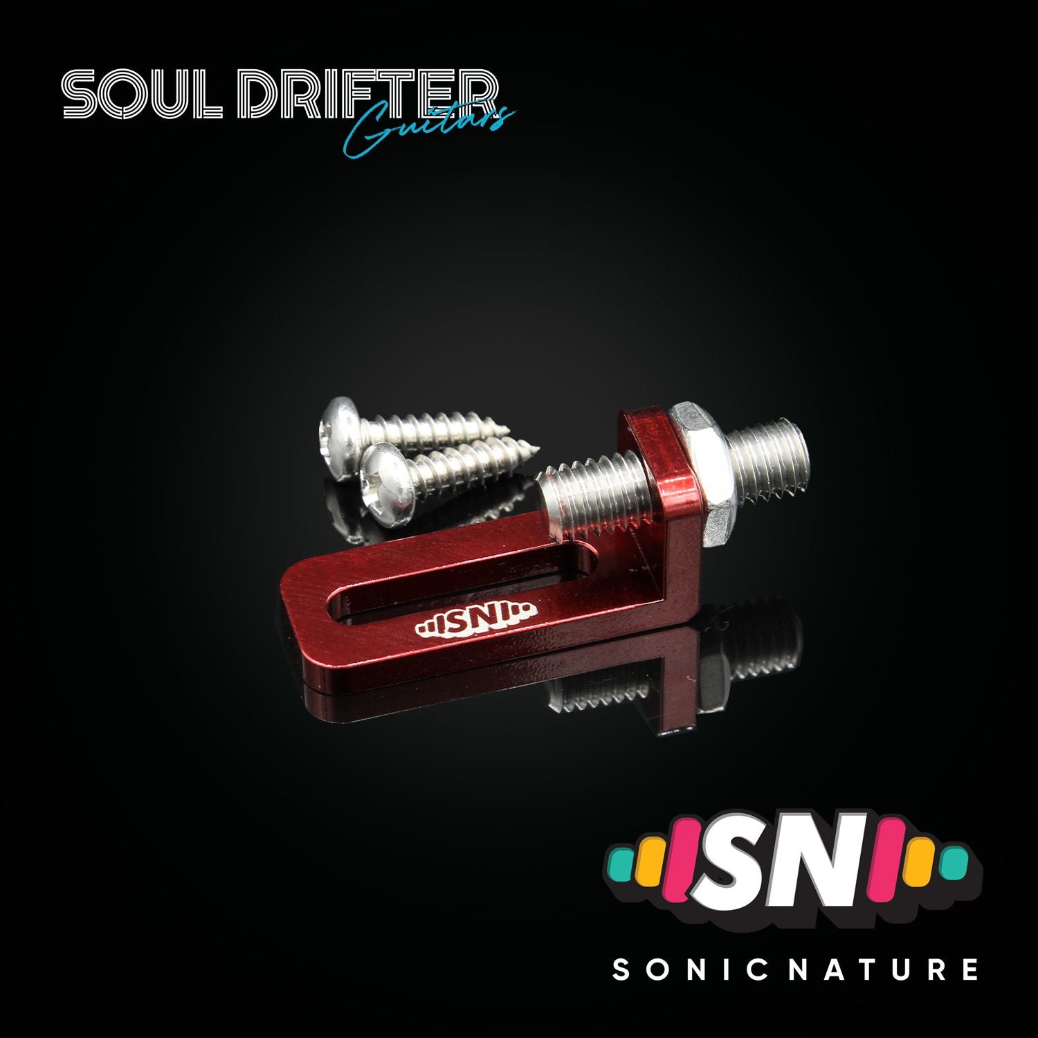 Sonic Nature Titanium Tremolo Stopper – Dive Only Mode Stabilizer - Red