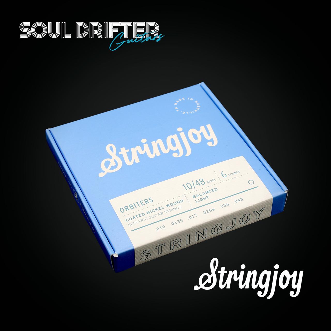 Stringjoy Orbiters | Balanced Light Gauge (10-48) Coated Nickel Wound Electric Guitar Strings