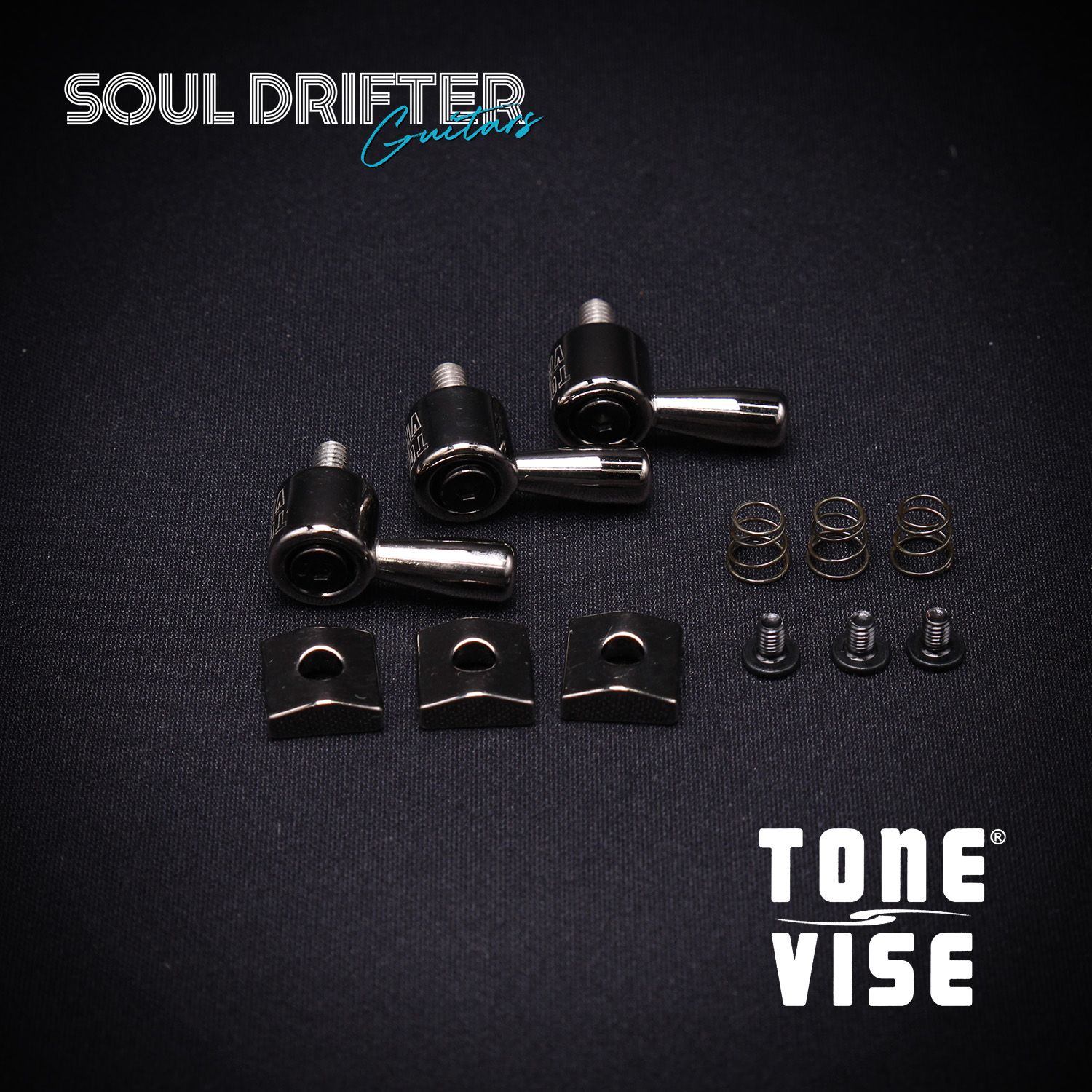 Tone Vise Keyless Nut Locks - Black Nickel