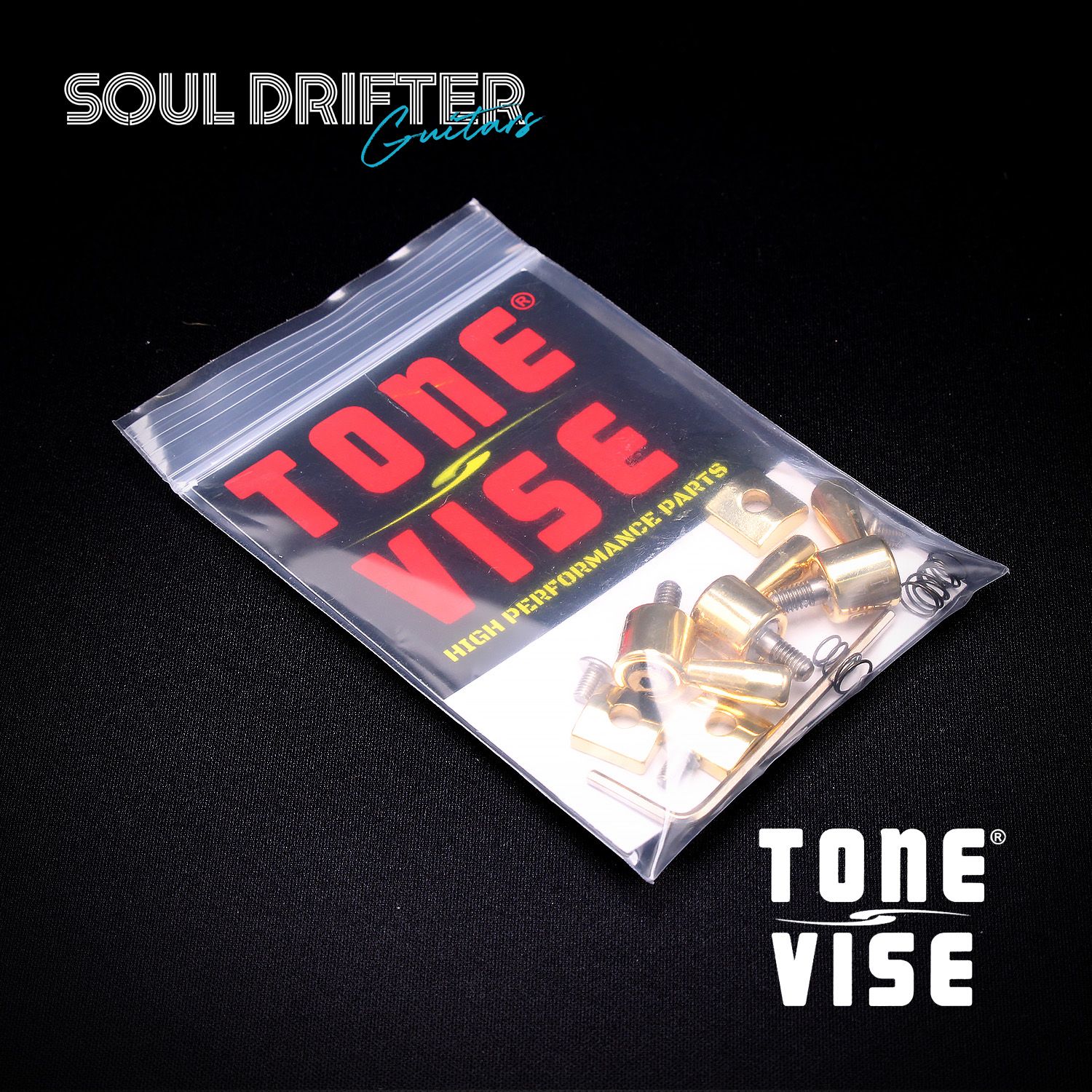 Tone Vise Keyless Nut Locks - Gold