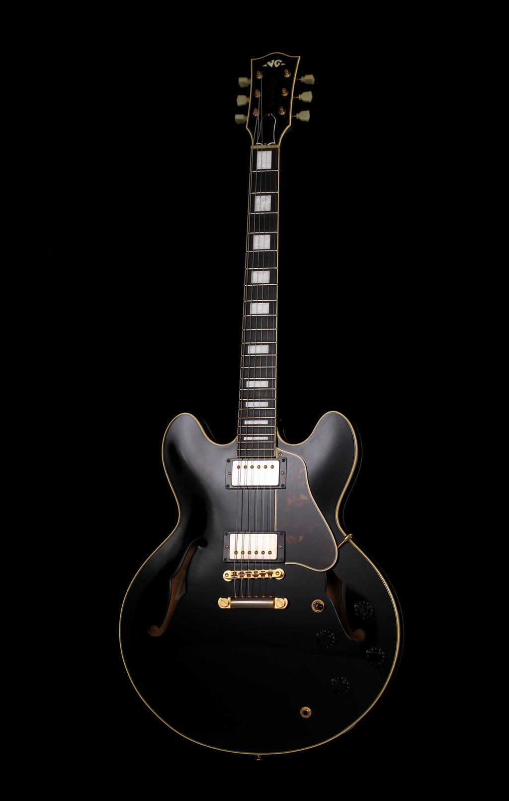 VG KTR-ES STD Key To The Rock ES-335 Semi-Hollow Ebony