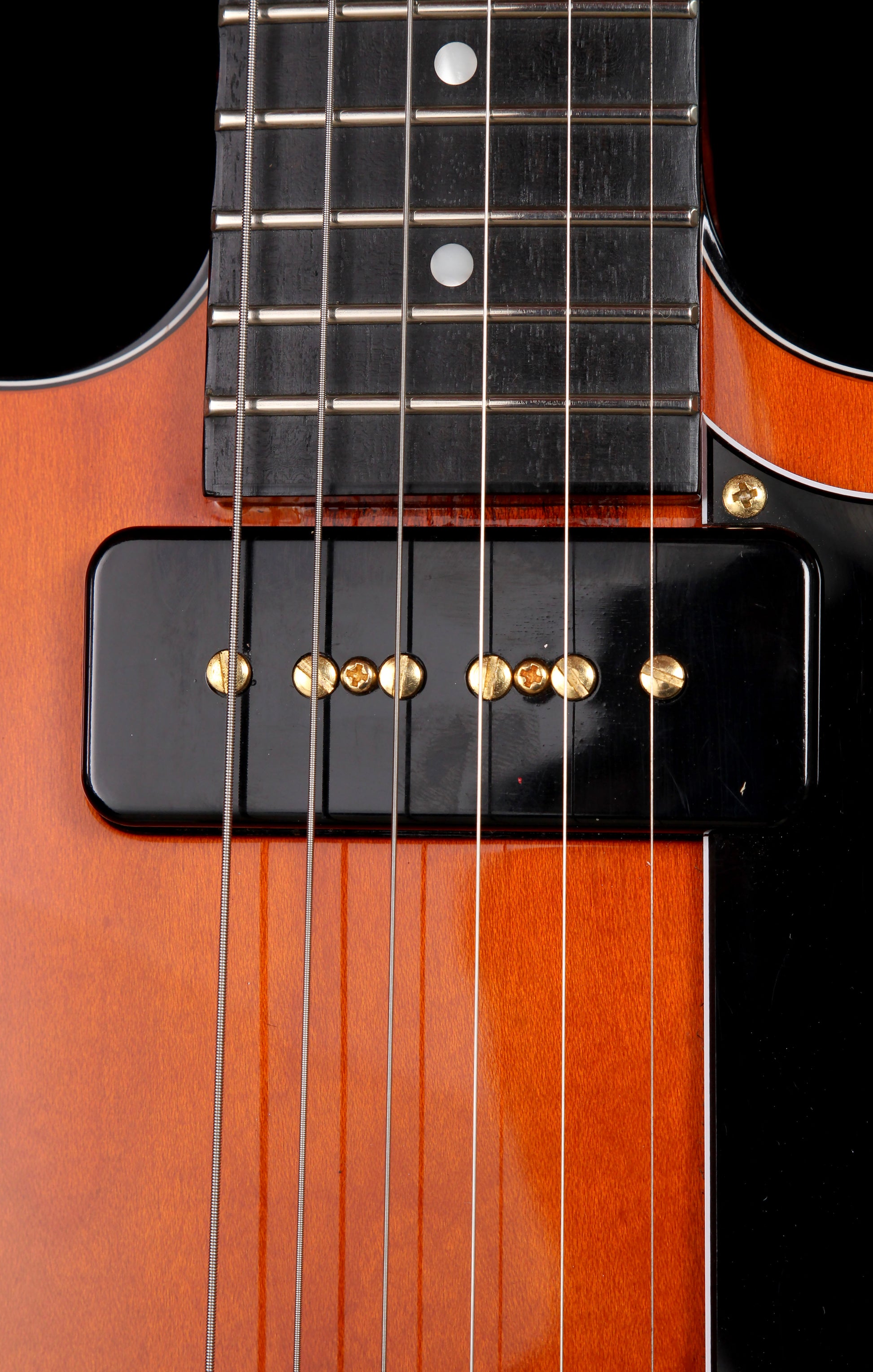 VG VG-SH-90 Semi-Hollow MIJ Transparent Amber Seymour Duncan P-90s