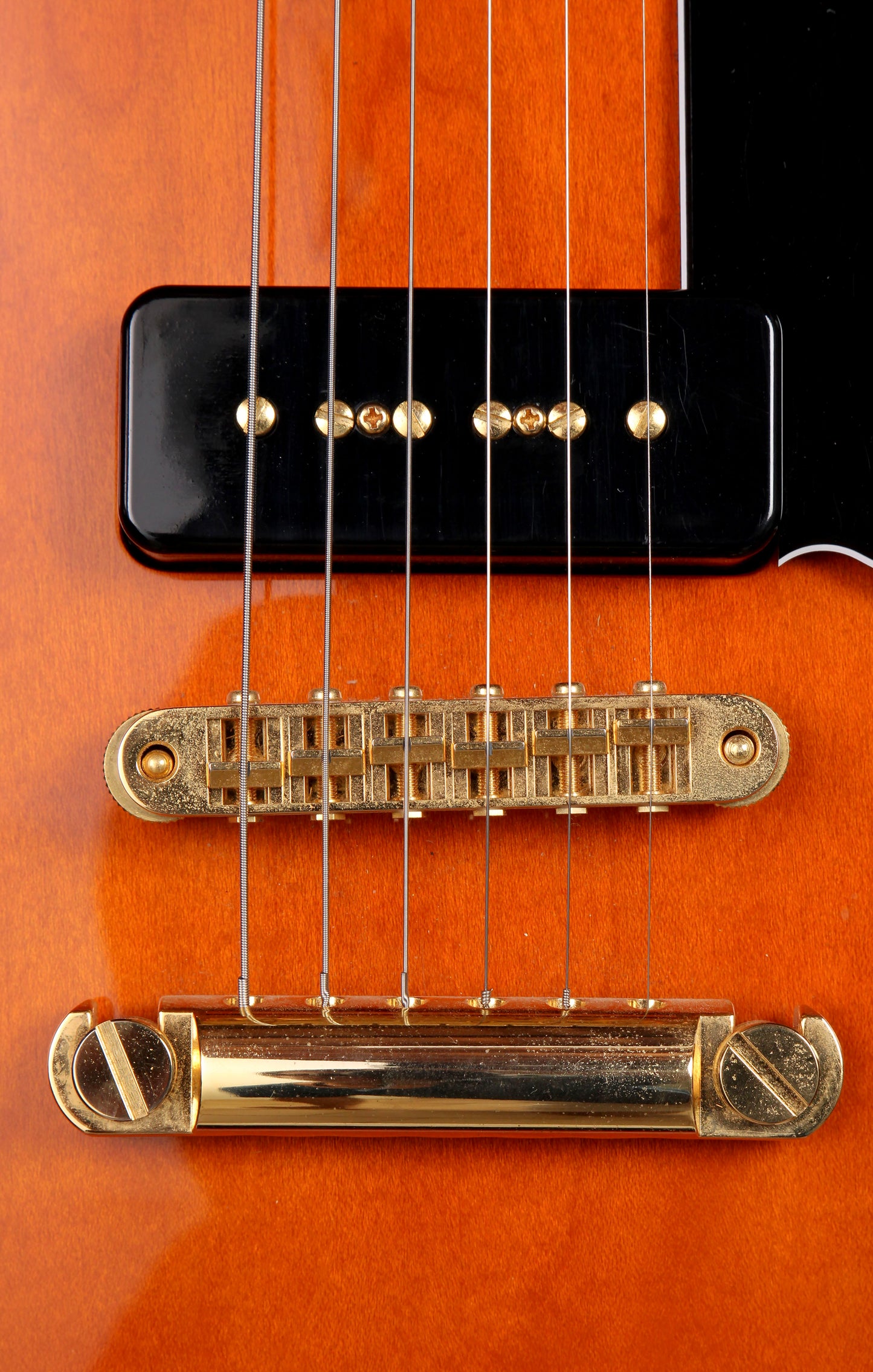 VG VG-SH-90 Semi-Hollow MIJ Transparent Amber Seymour Duncan P-90s