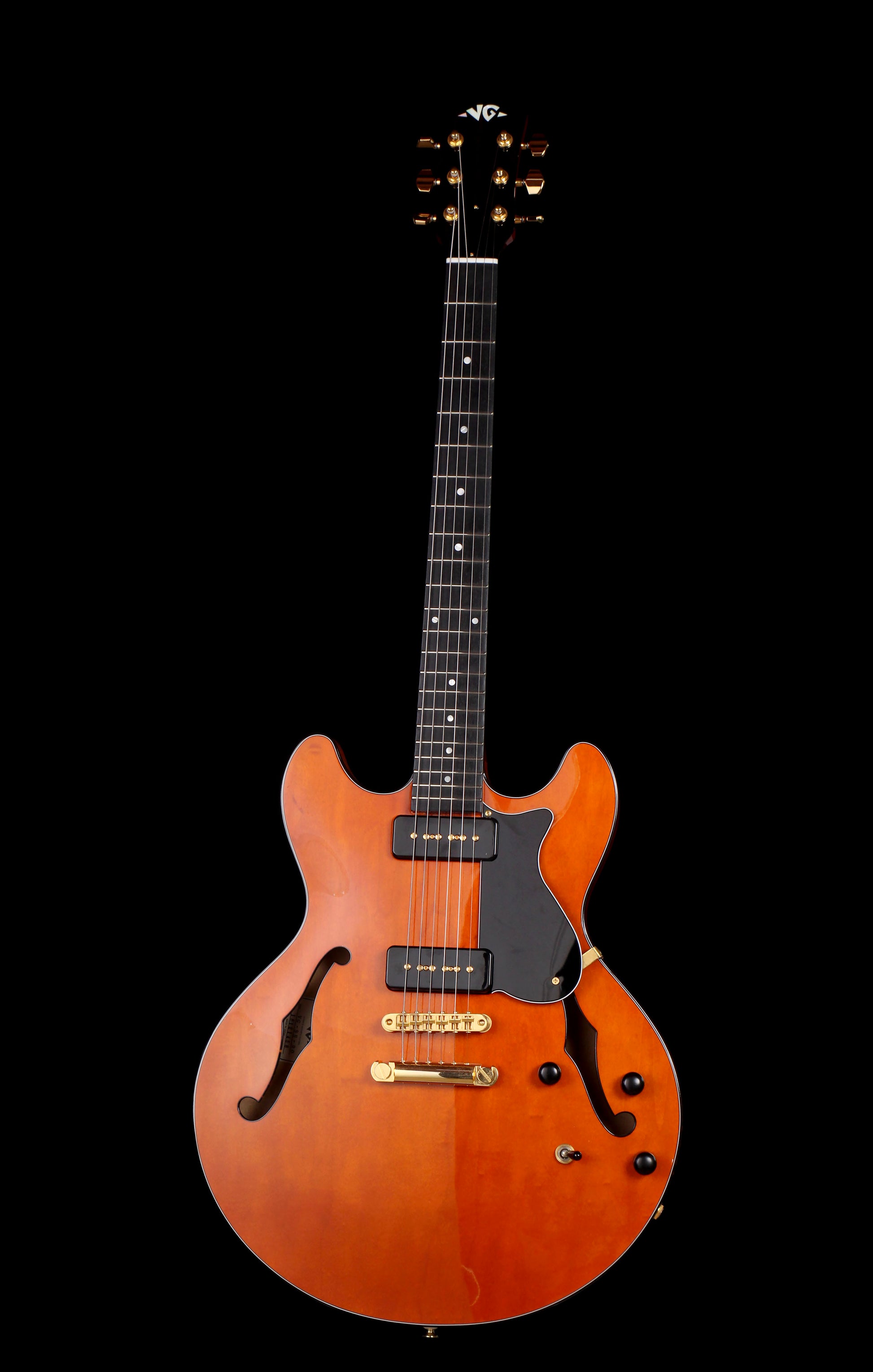 VG VG-SH-90 Semi-Hollow MIJ Transparent Amber Seymour Duncan P-90s