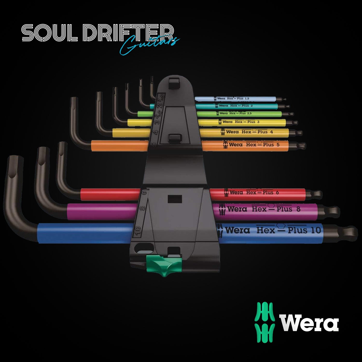 Wera 950/9 Hex-Plus Multicolour L-Key Set Metric 9 Pce