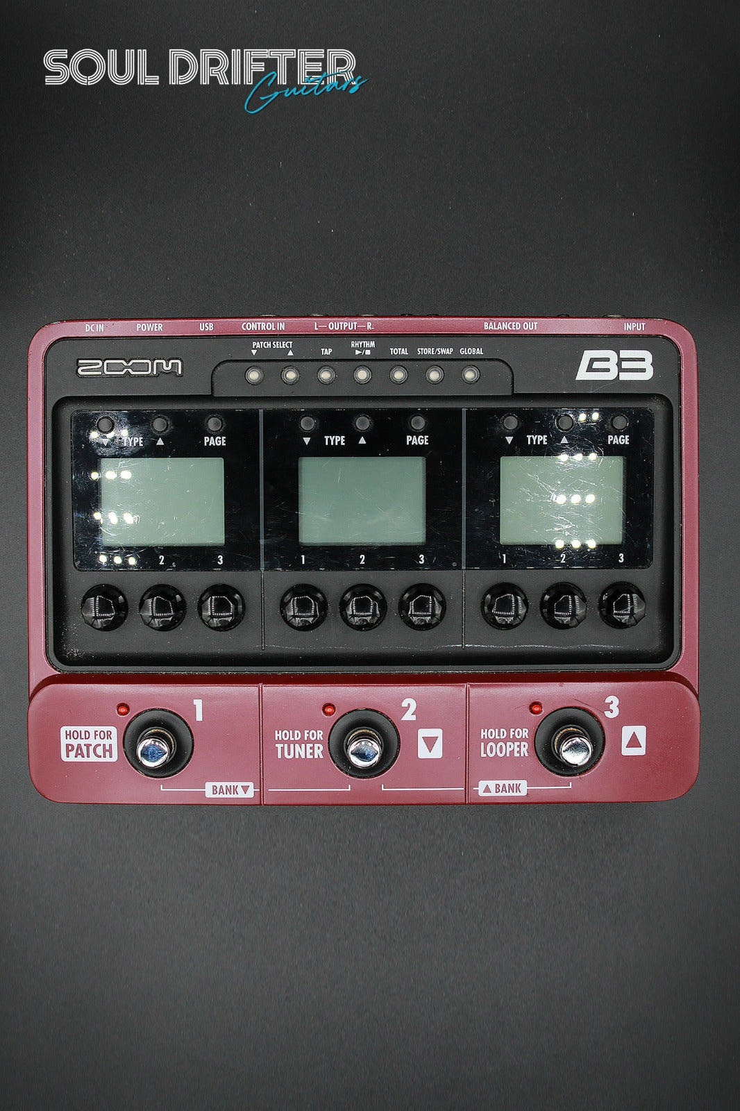 Zoom B3 Bass Effects & Amp Simulator Pedal