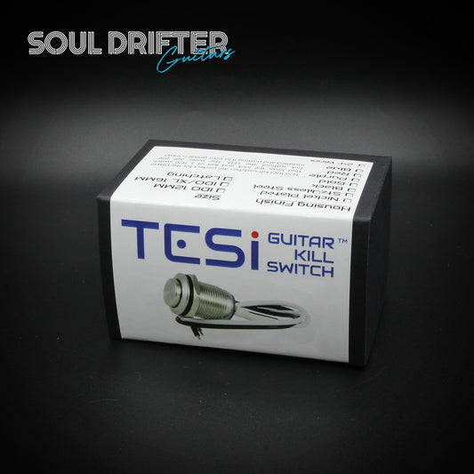 Tesi IDO 12mm Metal Momentary Push Button Guitar Kill Switch - Stainless Steel