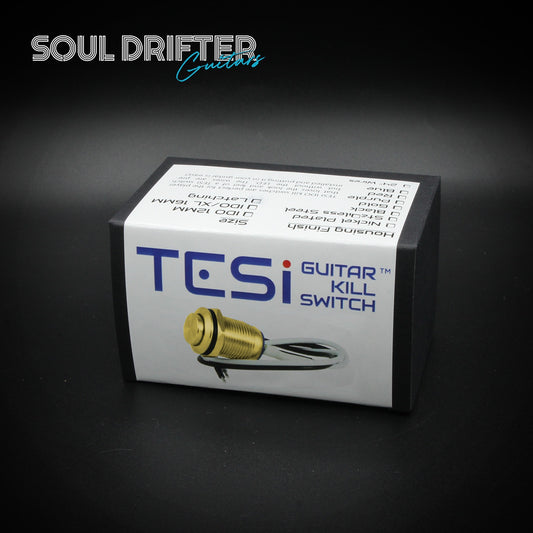 Tesi IDO XL 16MM Metal Momentary Push Button Guitar Kill Switch - Gold