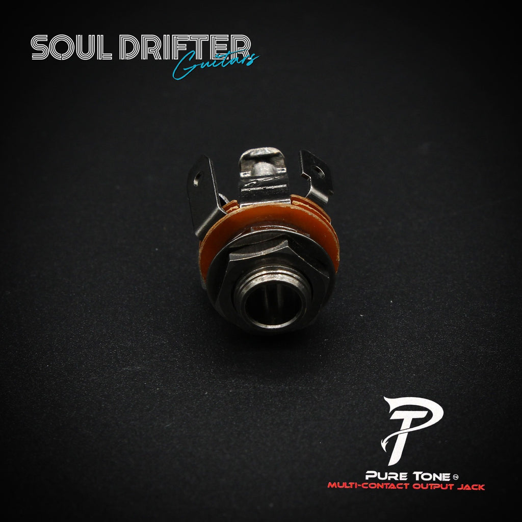 Pure Tone STEREO Multi-Contact 1/4″ Output Jack - Black Nickel