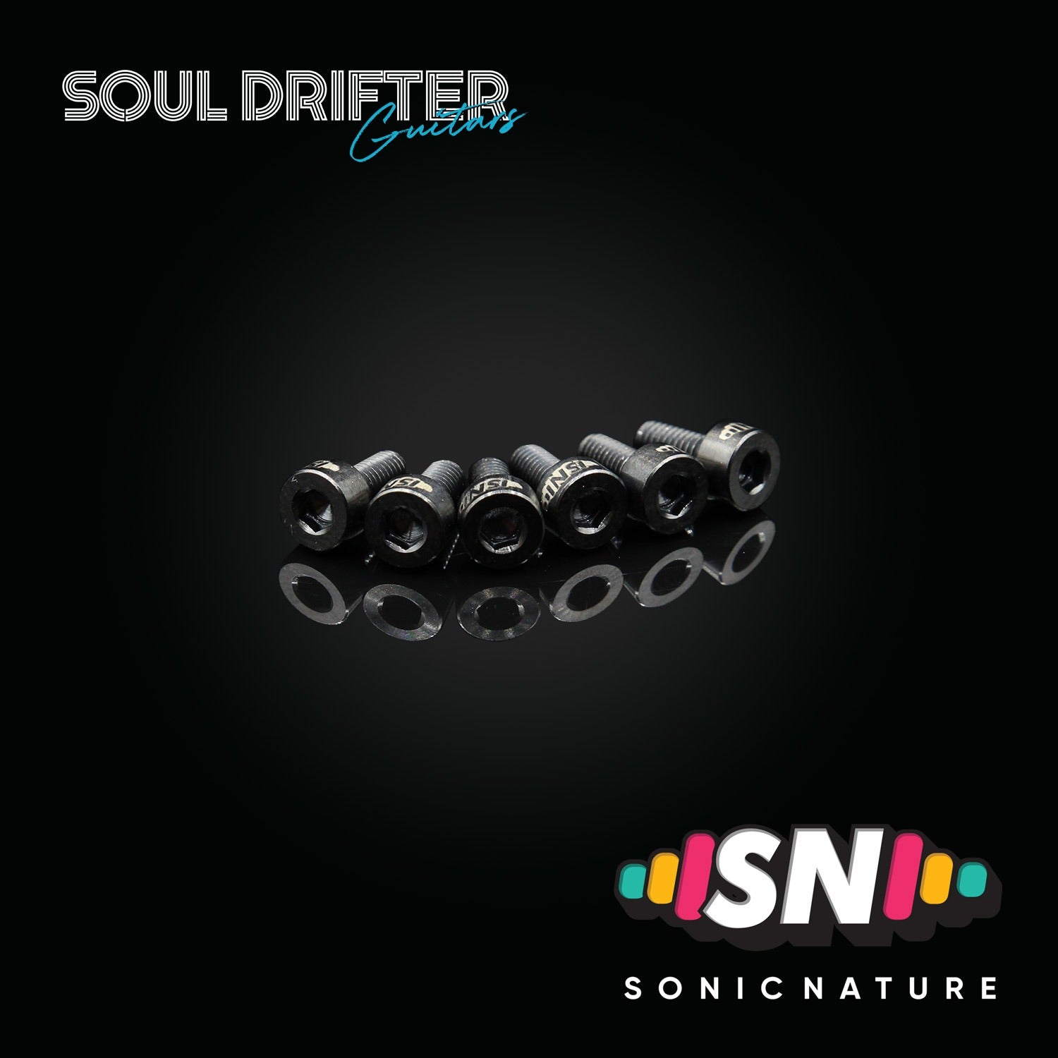 Sonic Nature GR5 Titanium Saddle Screws - Black