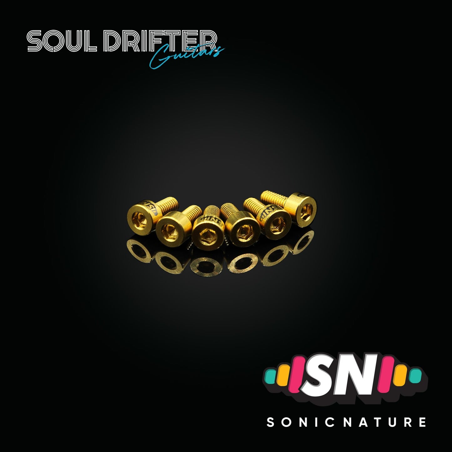 Sonic Nature GR5 Titanium Saddle Screws - Gold