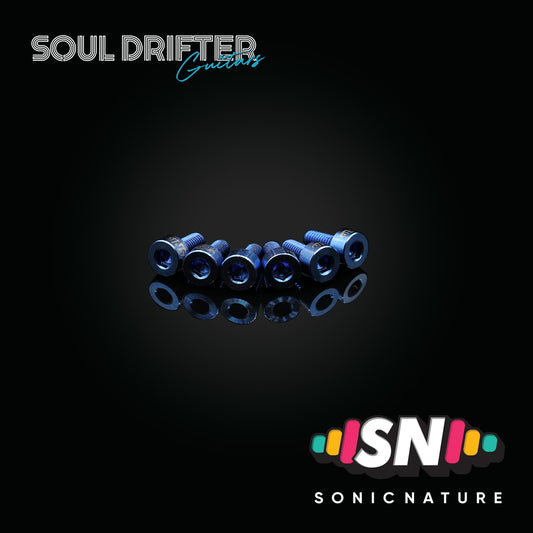 Sonic Nature GR5 Titanium Saddle Screws for Floyd - Midnight Blue