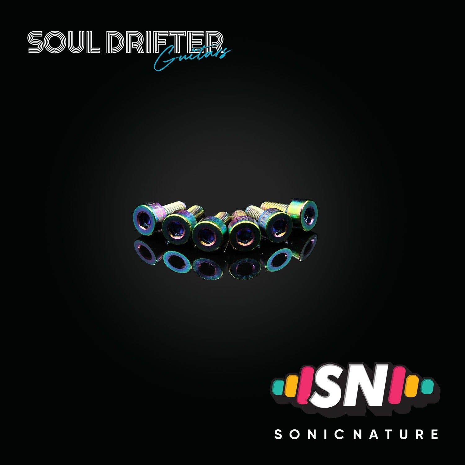 Sonic Nature GR5 Titanium Saddle Screws - Rainbow