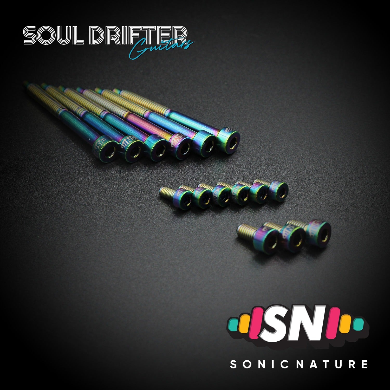 Sonic Nature GR5 Titanium Hardware Pack - Rainbow