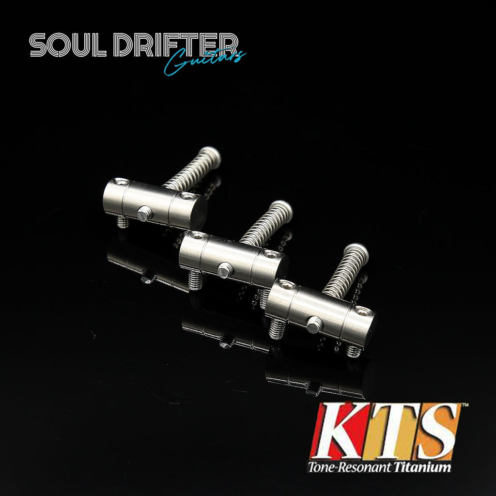 KTS Titanium Saddle Set For Tele® 3pcs. style Bridge