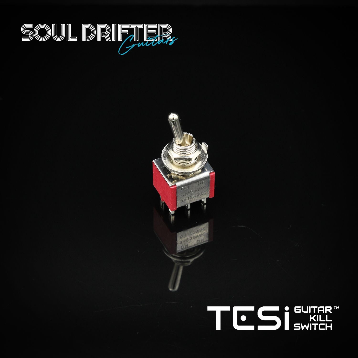 Tesi Dual TOPO 6MM Mini Toggle Switch DPDT - Chrome