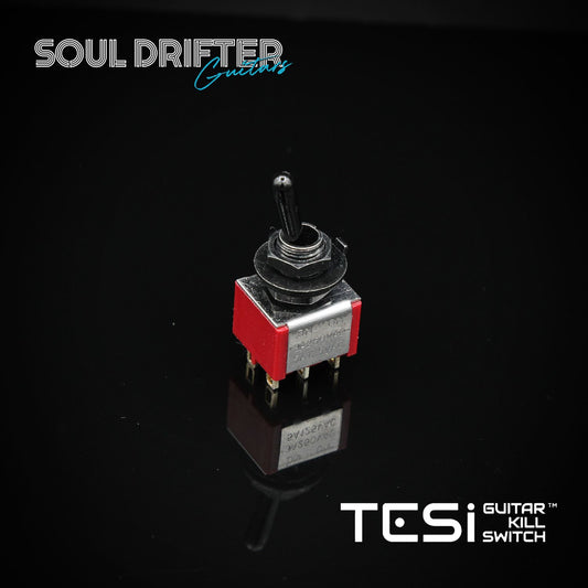 Tesi Dual TOPO 6MM Mini Toggle Switch DPDT - Black