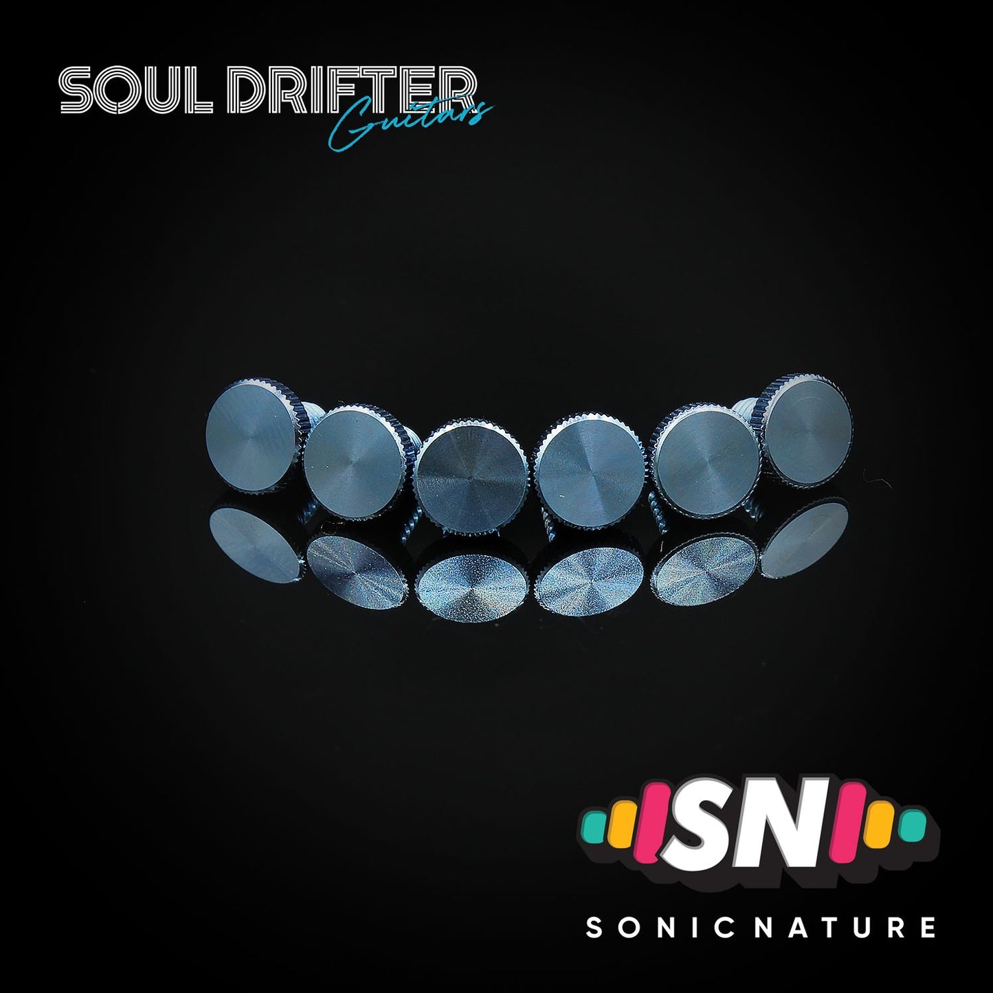 Sonic Nature GR5 Titanium Fine-Tuning Screws - Light Blue