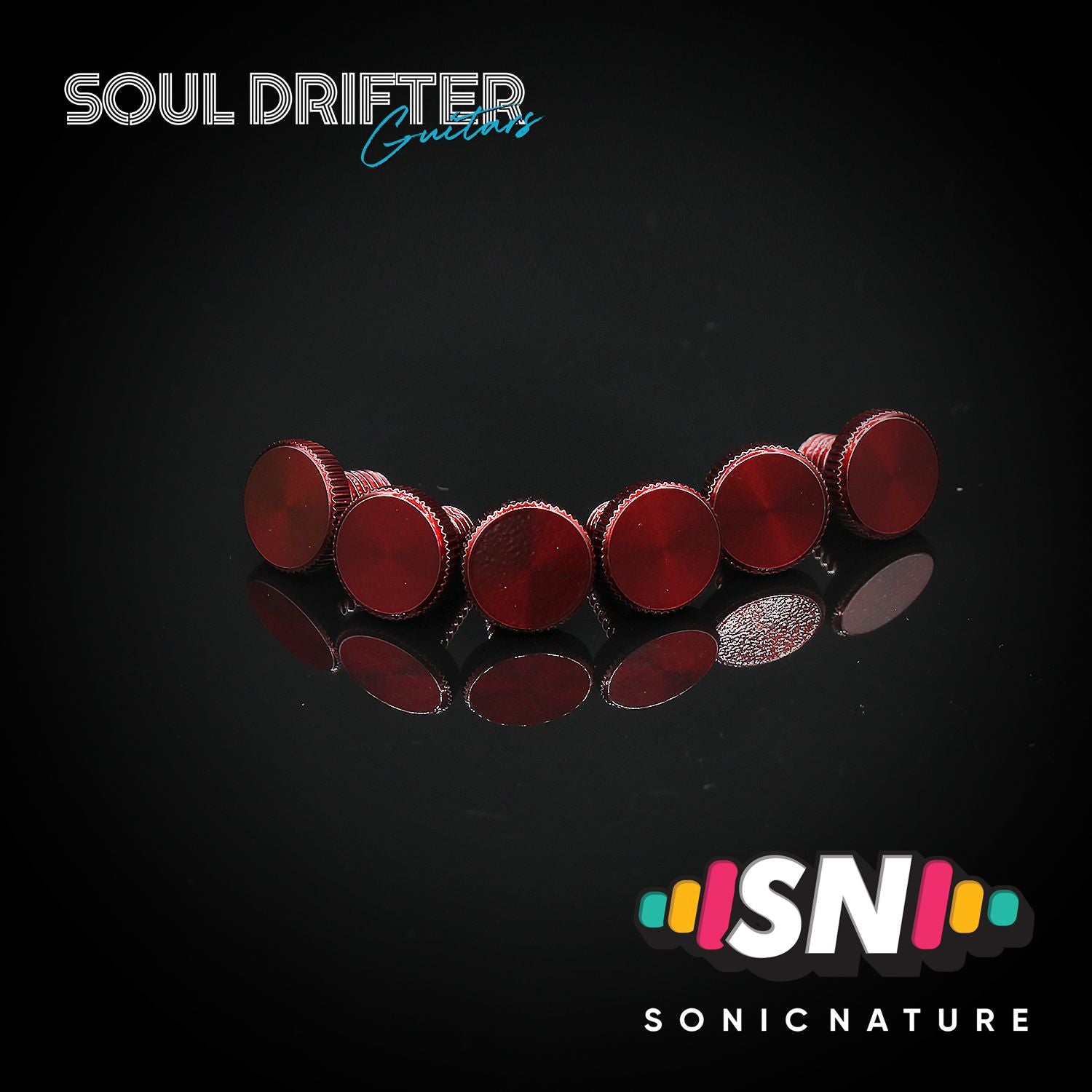 Sonic Nature GR5 Titanium Fine-Tuning Screws - Red