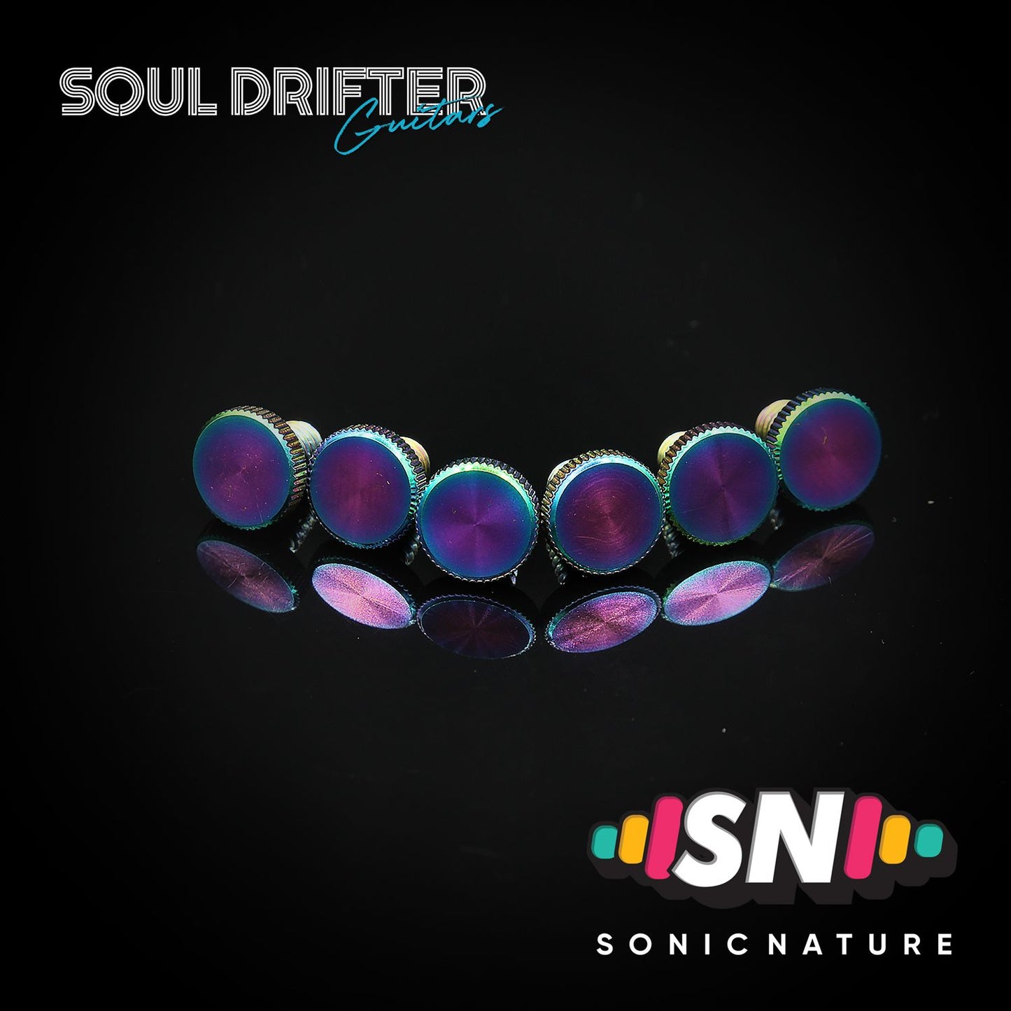 Sonic Nature GR5 Titanium Fine-Tuning Screws for Floyd - Rainbow